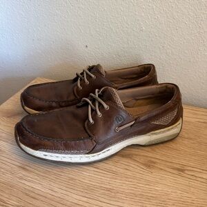 Dunham Brown Leather‎ Dunham Boat Captain Shoes Mens Size 11 B Lace Up Comfort